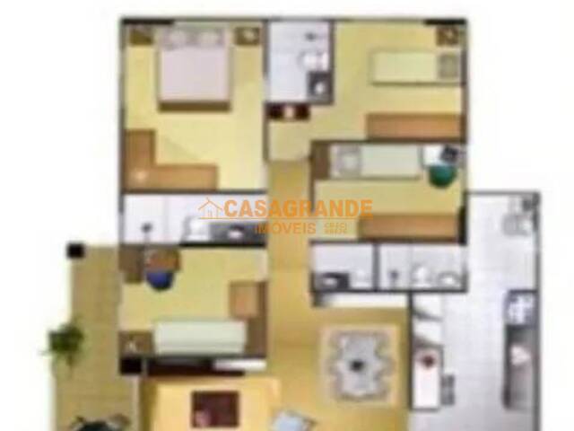 #8698 - Apartamento para Locação em São José dos Campos - SP - 2