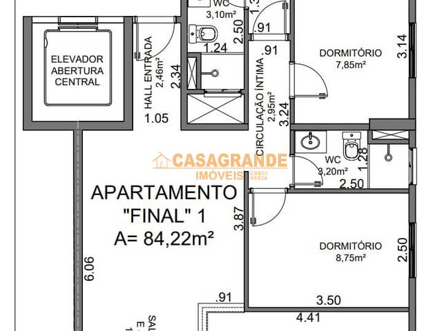 #9131 - Apartamento para Venda em Jacareí - SP - 3