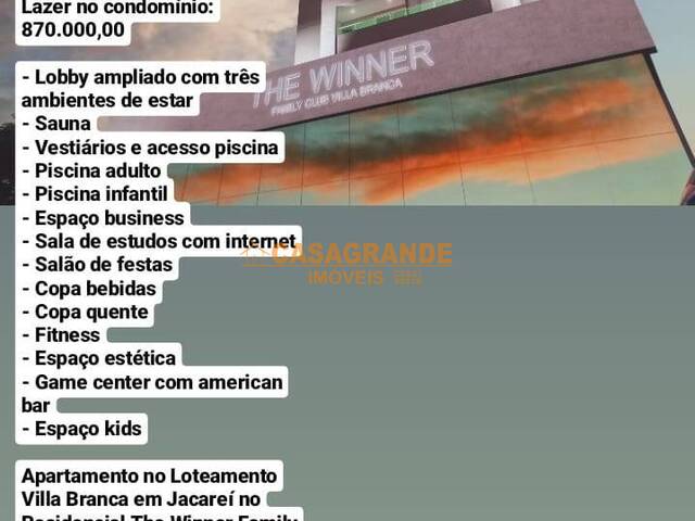 #12011 - Apartamento para Venda em Jacareí - SP - 2