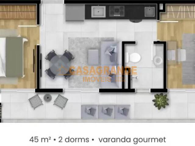 #12931 - Apartamento para Venda em São José dos Campos - SP - 2