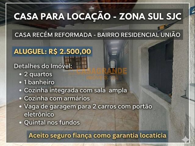 #13811 - Casa para Locação em São José dos Campos - SP - 2